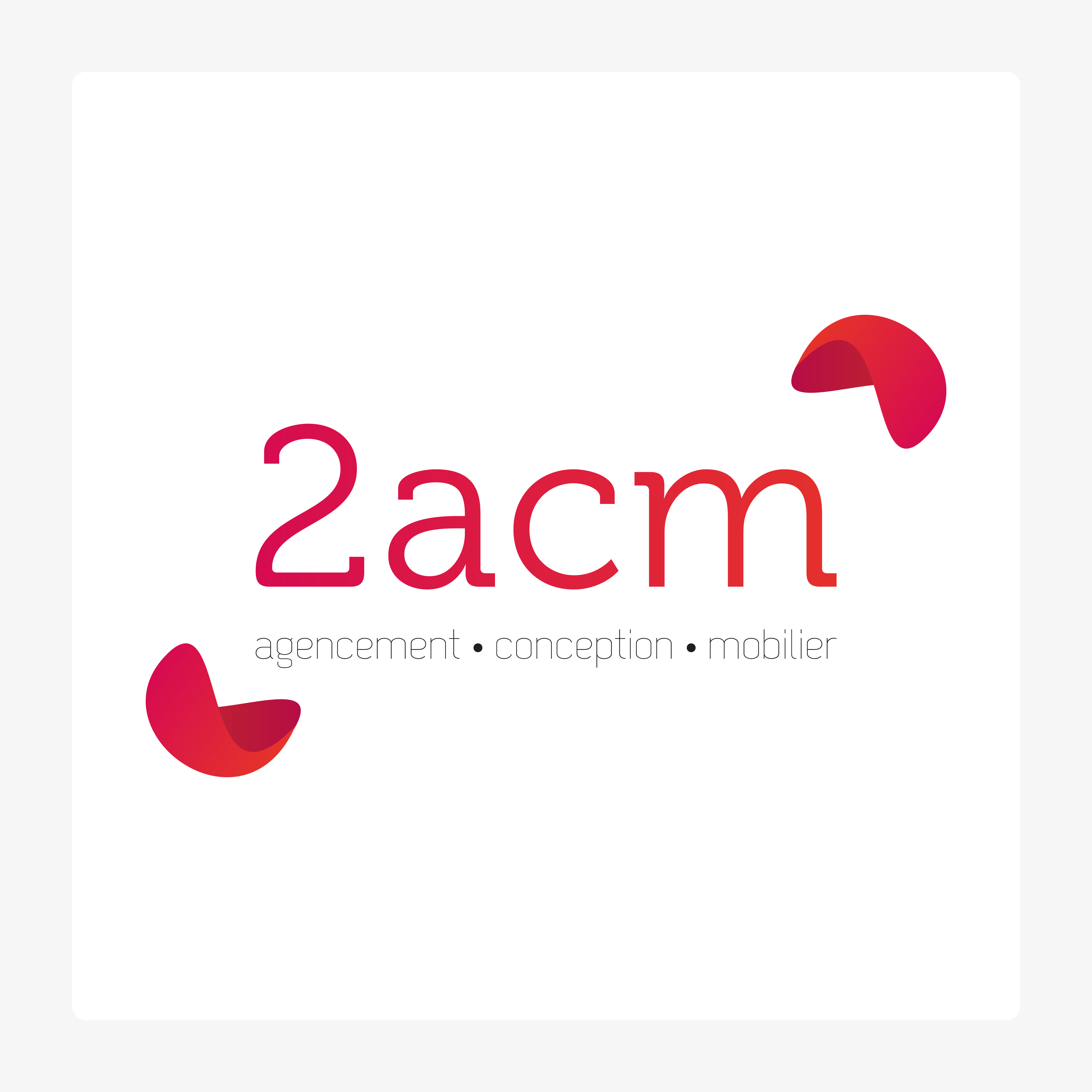 2ACM Menuiserie agencement conception mobilier - Création logotype, site web, cartes de visite