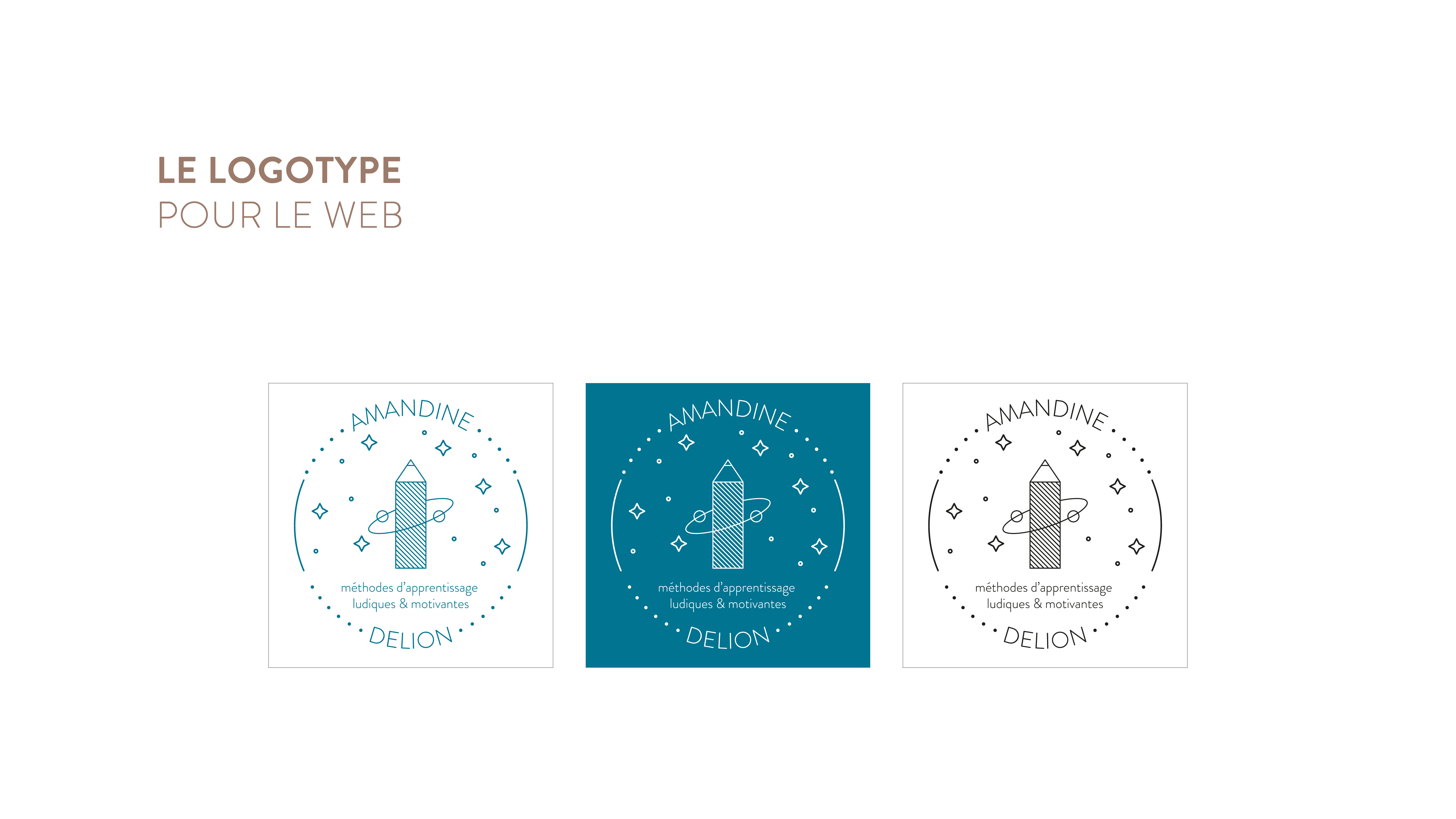 Amandine Delion - Création de logotype, charte graphique et cartes de visite