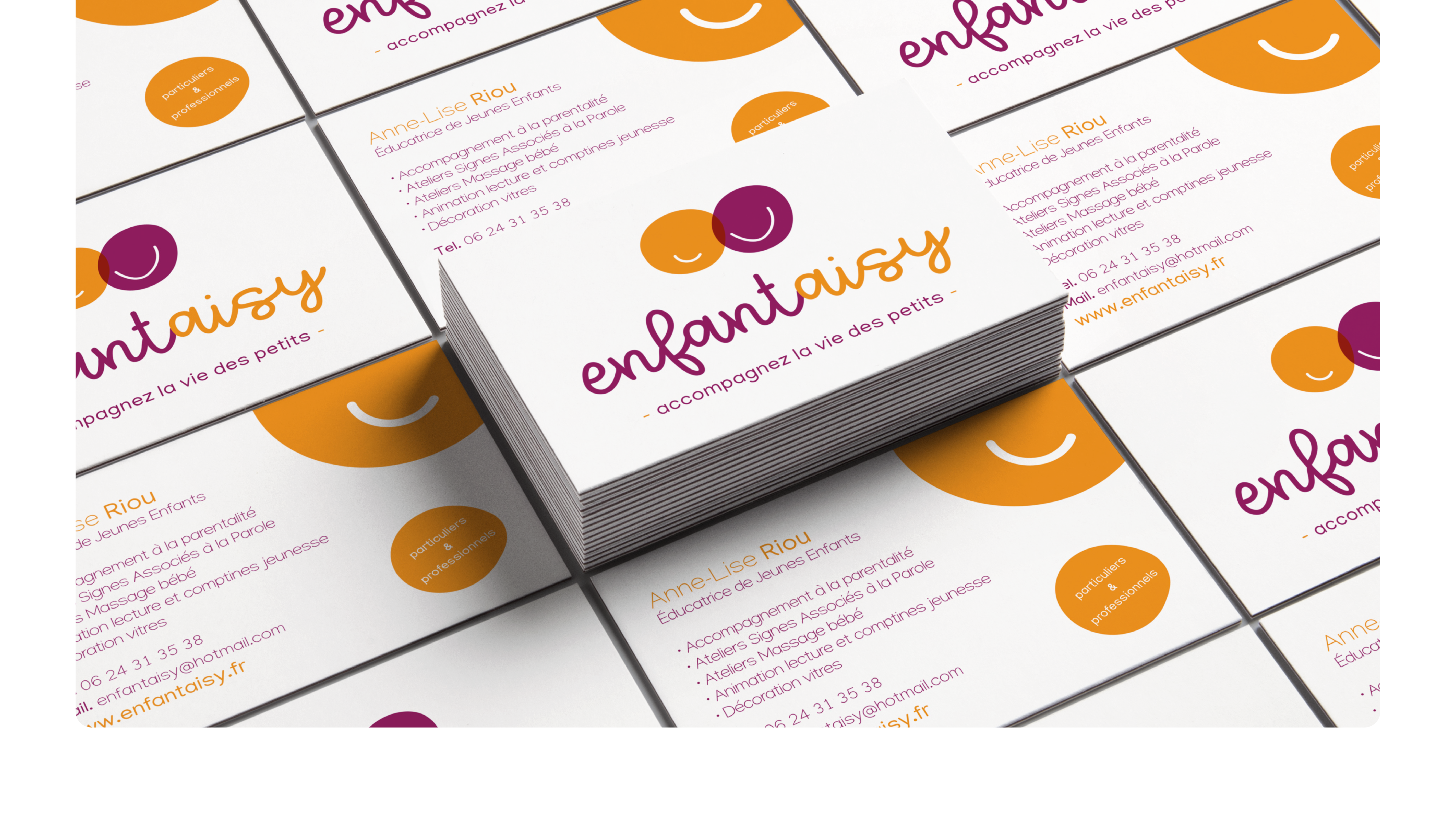 Enfantaisy - Création de logotype, charte graphique et cartes de visite